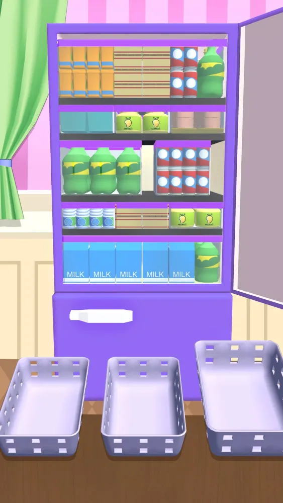 Capturas de tela do Fill Up Fridge