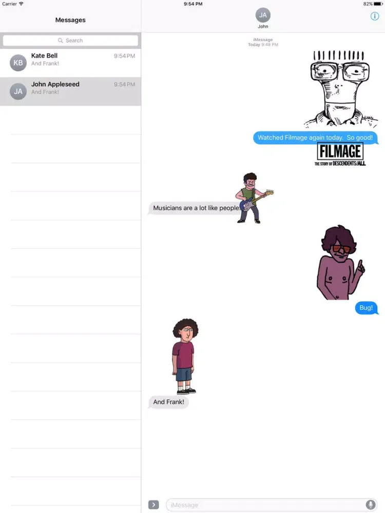 Filmage Stickers iPad  স্ক্রিনশট