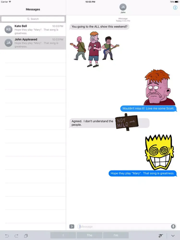 Filmage Stickers iPad  স্ক্রিনশট