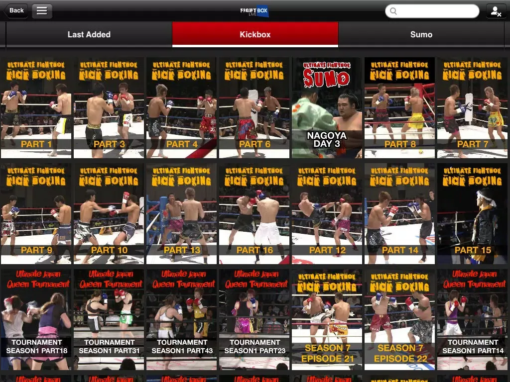 Fightbox Live iPad  Screenshots