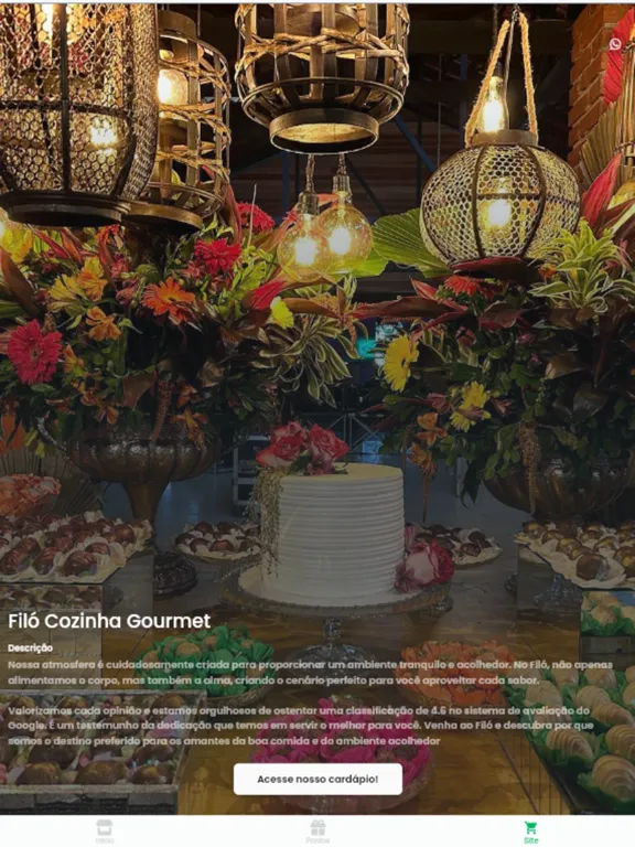 Capturas de tela do Filó Cozinha Gourmet iPad 