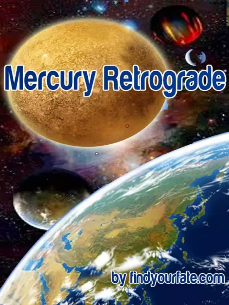 MercuryRetrograde findyourfate iPad  स्क्रीनशॉट