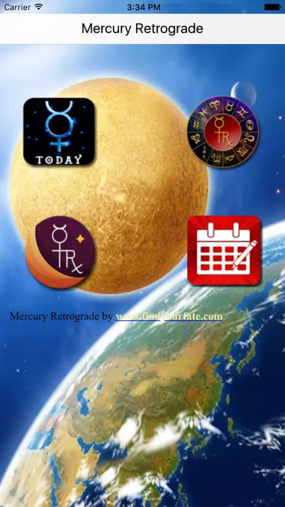 MercuryRetrograde findyourfate स्क्रीनशॉट