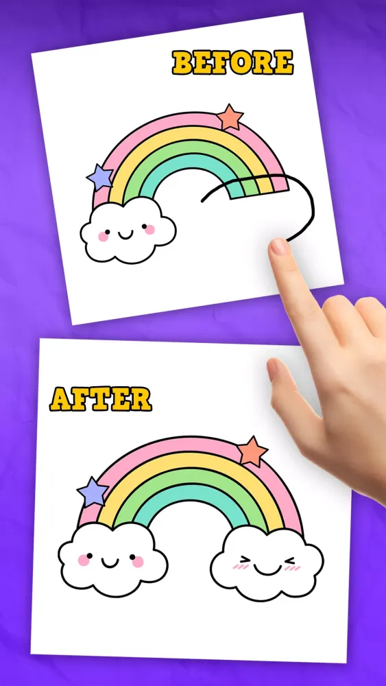 Draw one part - Puzzle game Screenshots