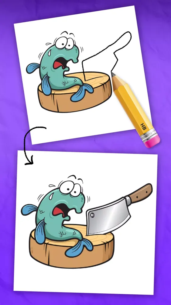 Draw one part - Puzzle game Screenshots