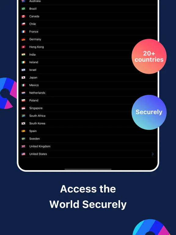 Zrzuty ekranu VPN Pro - Unlimited Best VPN iPad 