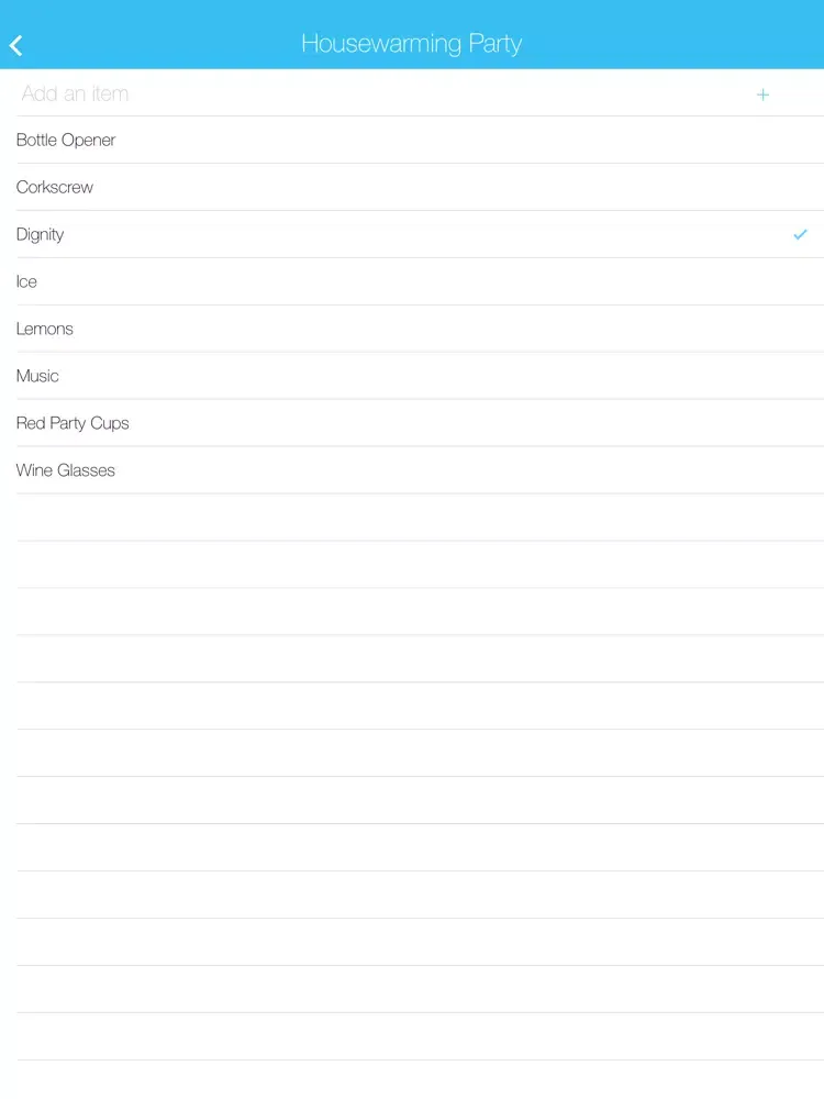 First Home Checklist iPad  Screenshots