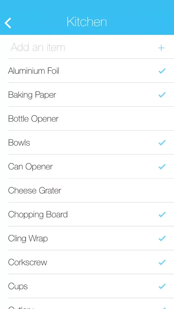 First Home Checklist Screenshots