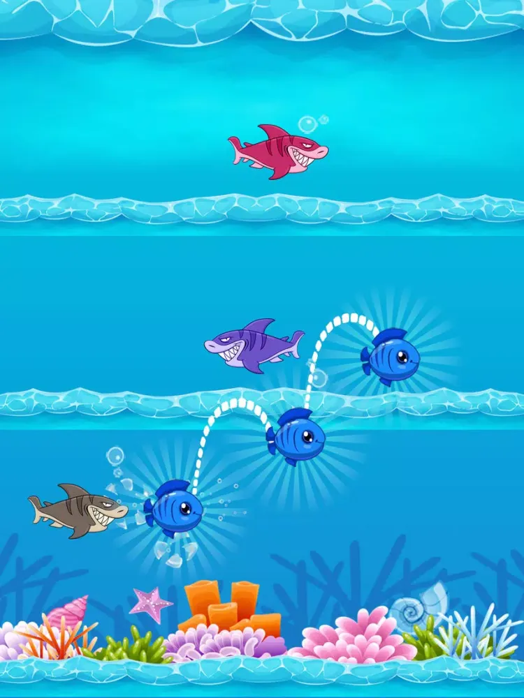 Fish Jumping and Dodge Shark iPad 應用截圖