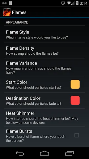 KF Flames Free Live Wallpaper Screenshots