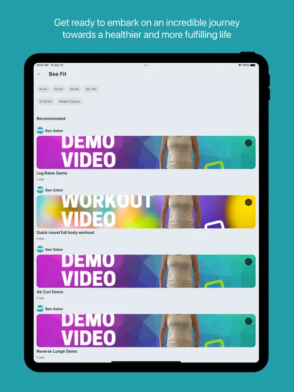 Zrzuty ekranu Bee Sober iPad 