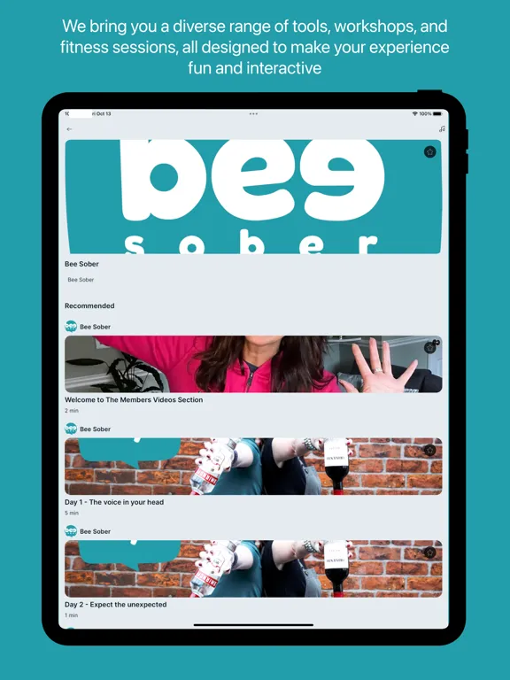 Zrzuty ekranu Bee Sober iPad 