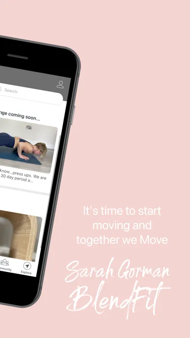 Tangkapan layar BlendFit App