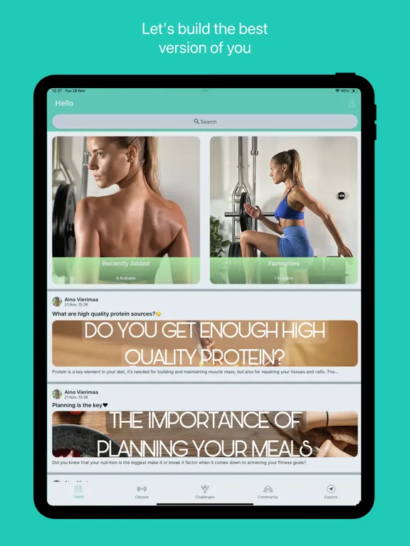 Ảnh chụp màn hình của Fit by Aino iPad 