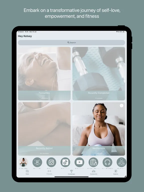 Capturas de pantalla de Healthy with Kelsey iPad 