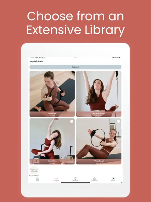 Real Good Pilates iPad 应用截图