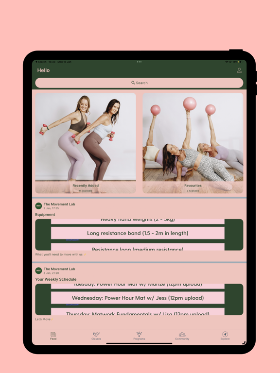 Скриншоты The Movement Lab On-Demand iPad 