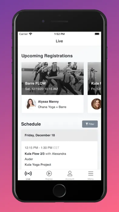 Captures d'écran de Union - Fitness and Wellness
