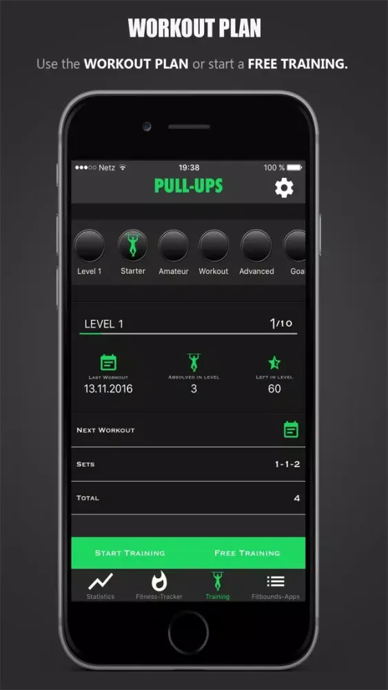 Fitbounds Pull-Ups PRO Trainer Ekran Görüntüleri