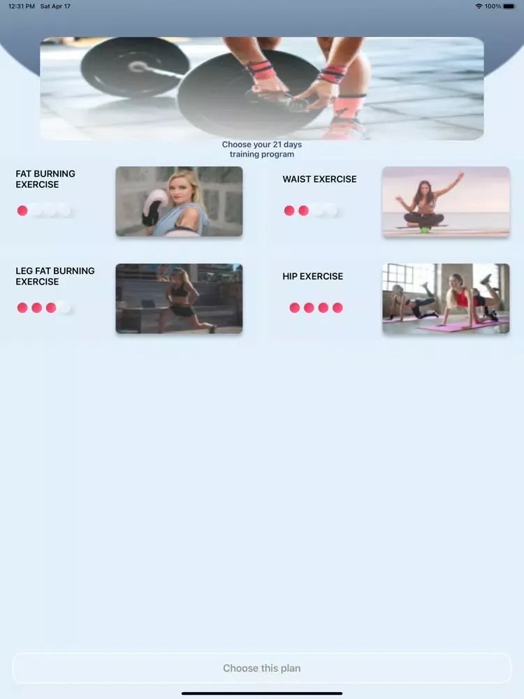 21 Loss Weight Workout Women iPad  স্ক্রিনশট