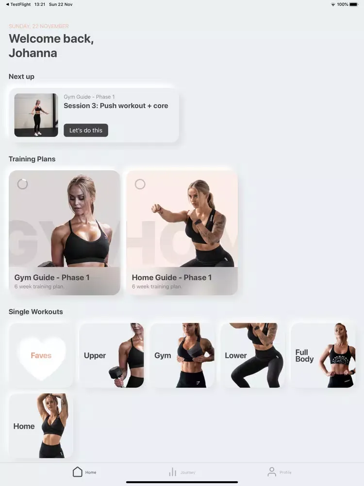 Movin' – Home and Gym Workouts iPad  스크린샷