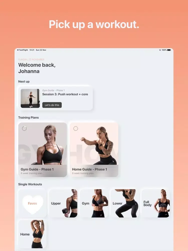 Capturas de pantalla de Movin' – Home and Gym Workouts iPad 