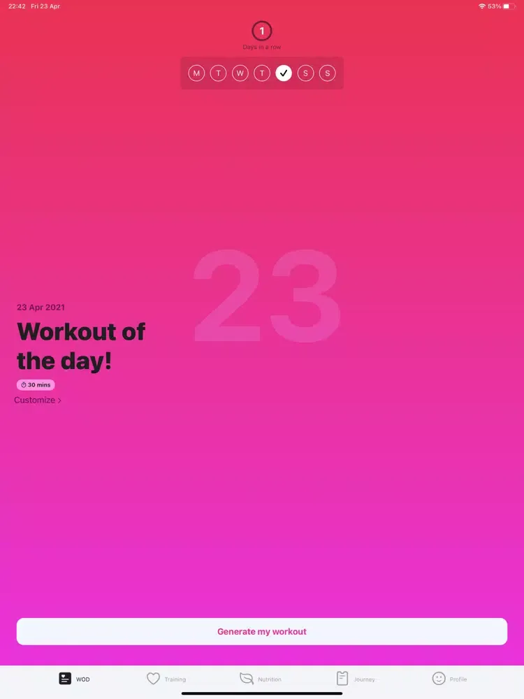 ภาพหน้าจอของ Pump: Home Workouts for Women iPad 