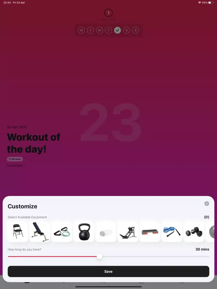 ภาพหน้าจอของ Pump: Home Workouts for Women iPad 