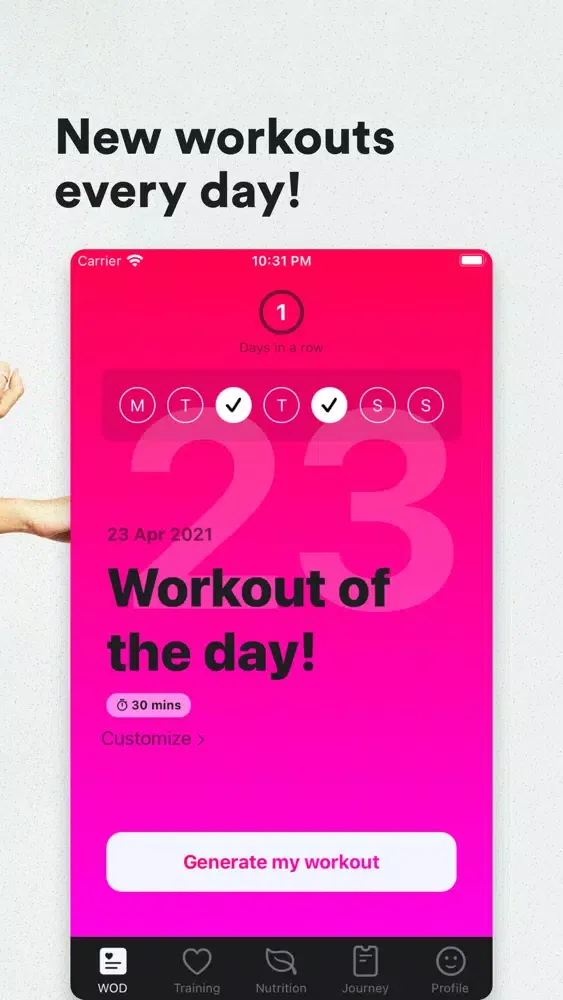 ภาพหน้าจอของ Pump: Home Workouts for Women