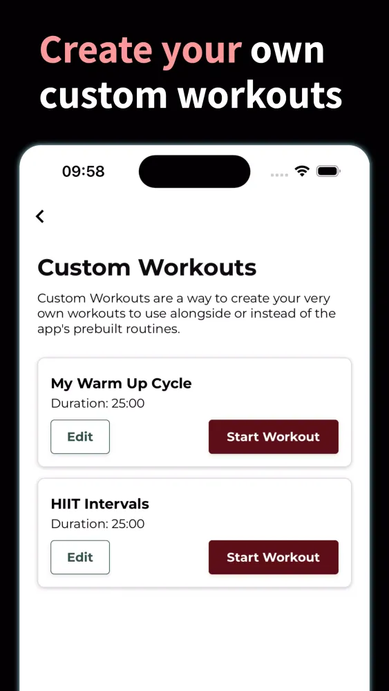 Captures d'écran de Exercise Bike Workouts