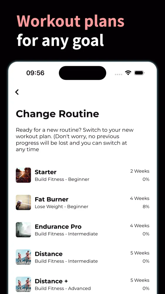 Captures d'écran de Exercise Bike Workouts
