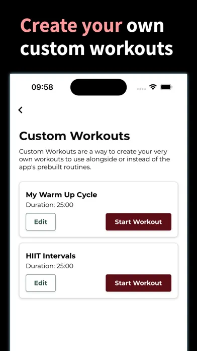 Captures d'écran de Exercise Bike Workouts
