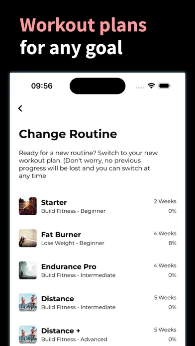 Captures d'écran de Exercise Bike Workouts