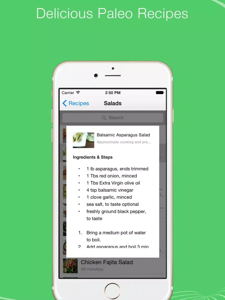Paleo Meals and Recipes for Fitness iPad  スクリーンショット