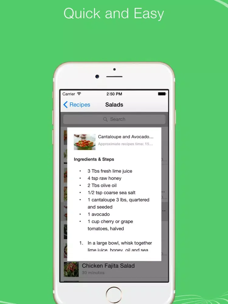 Paleo Meals and Recipes for Fitness iPad  スクリーンショット
