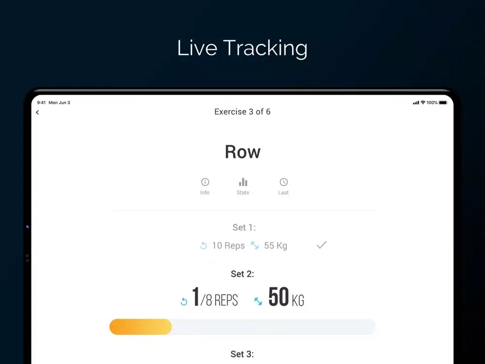 Zrzuty ekranu Fittrack App iPad 
