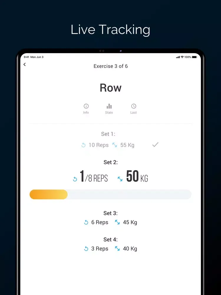 Zrzuty ekranu Fittrack App iPad 