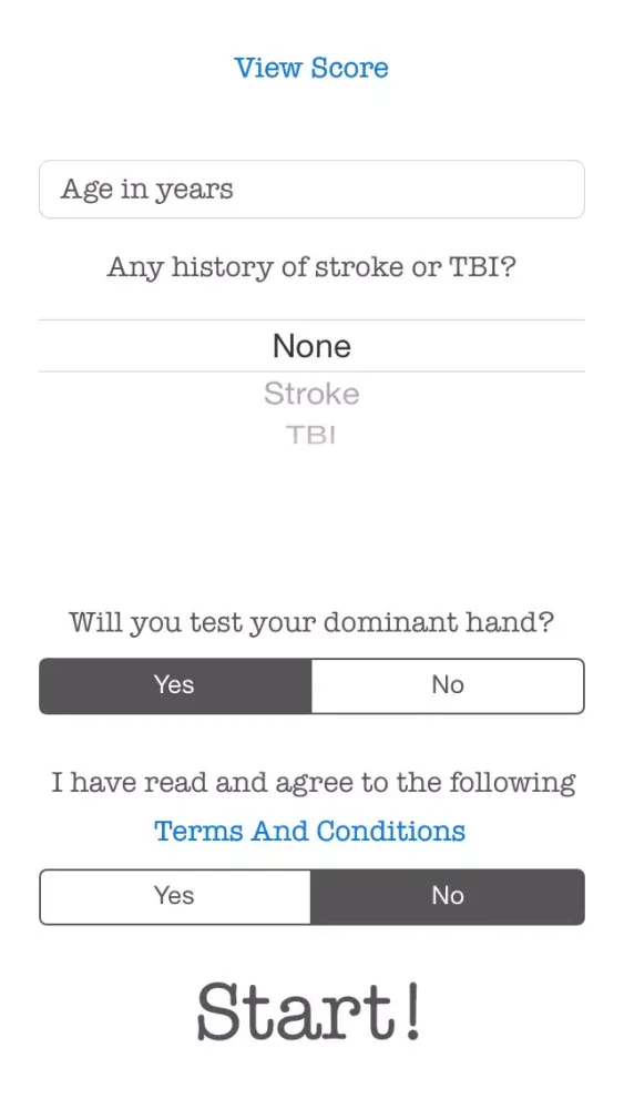 Fitts Law Screenshots