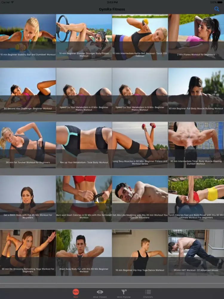 Capturas de tela do FitYou - Fitness video training iPad 