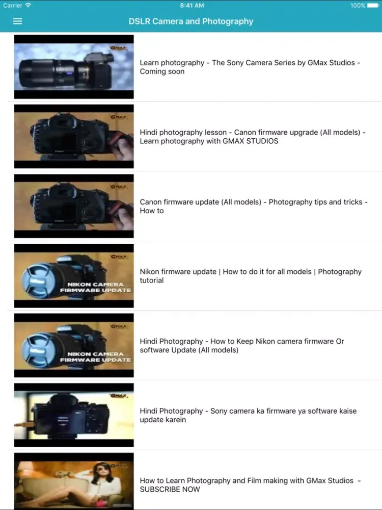 Learn Photography in Urdu iPad  سکرین شاٹس