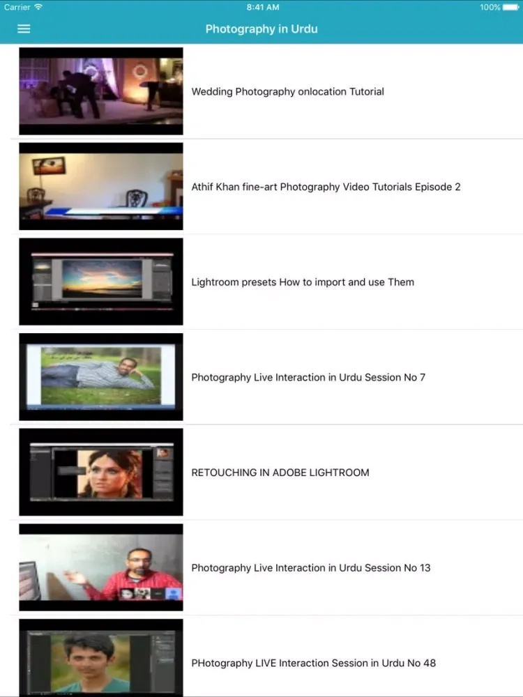 Learn Photography in Urdu iPad  سکرین شاٹس