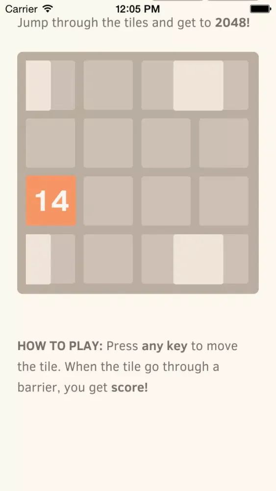 Скриншоты Flappy 2048 : Fly to 2048 and don't touch any white tile.