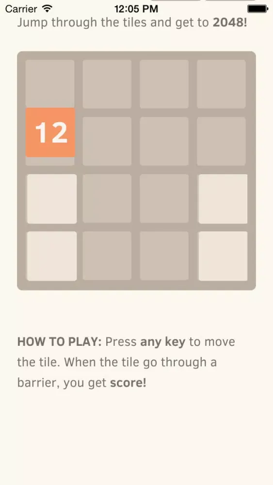 Скриншоты Flappy 2048 : Fly to 2048 and don't touch any white tile.