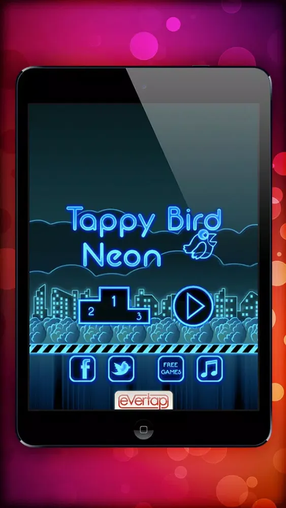 Capturas de pantalla de Tappy Bird Neon
