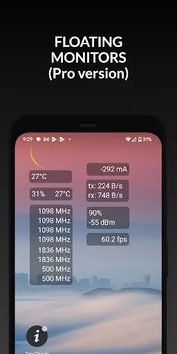 تصاویر DevCheck Device & System Info
