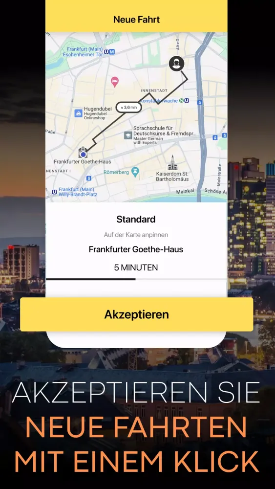 Tangkapan layar Flash Taxi Driver Deutschland