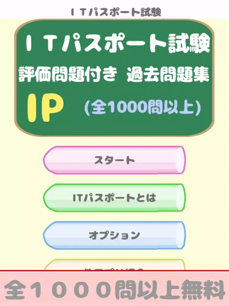 ITパスポート試験(IP) iPad  Screenshots