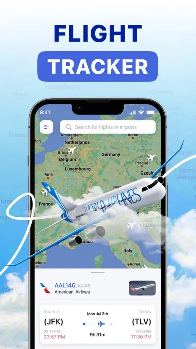 Zrzuty ekranu Flight Tracker: Track Airplane
