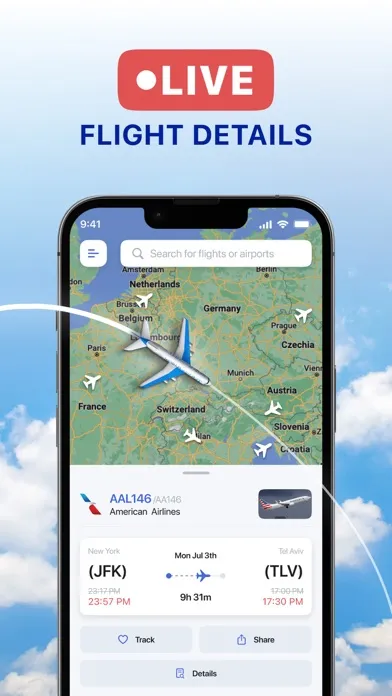Zrzuty ekranu Flight Tracker: Track Airplane