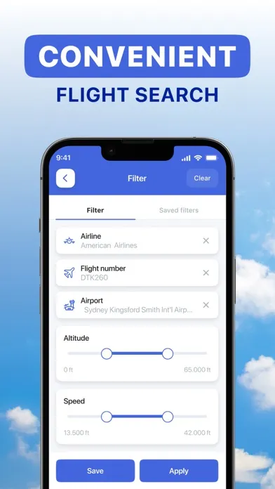 Zrzuty ekranu Flight Tracker: Track Airplane